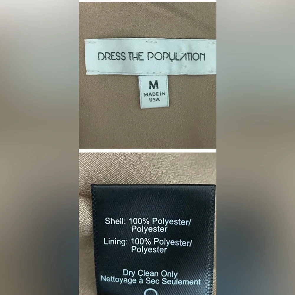 Dress the Population ,Size Medium,  Black Lace One-Shoulder Dress -FREE SHIPPING - Picture 5 of 7